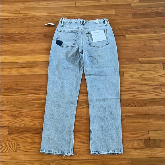 Good American Blue Straight Leg Jeans - Picture 8 of 11